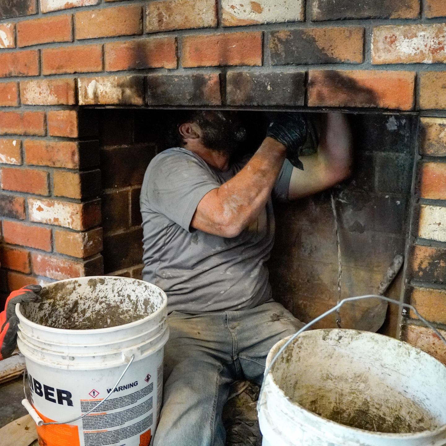 Fireplace repair in Harrisburg, PA.